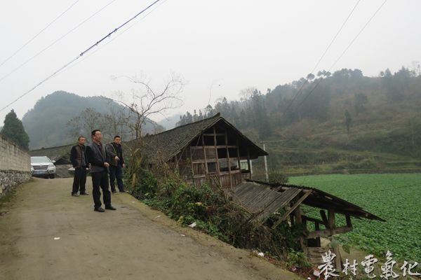 图为：三岔所到高山村规划“小康电”建设.JPG