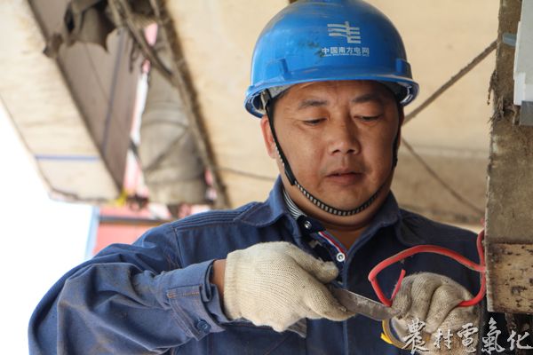 3、顾师傅正在对客户用电故障进行消缺.JPG