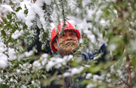 上饶供电：五府山雪天电力抢修